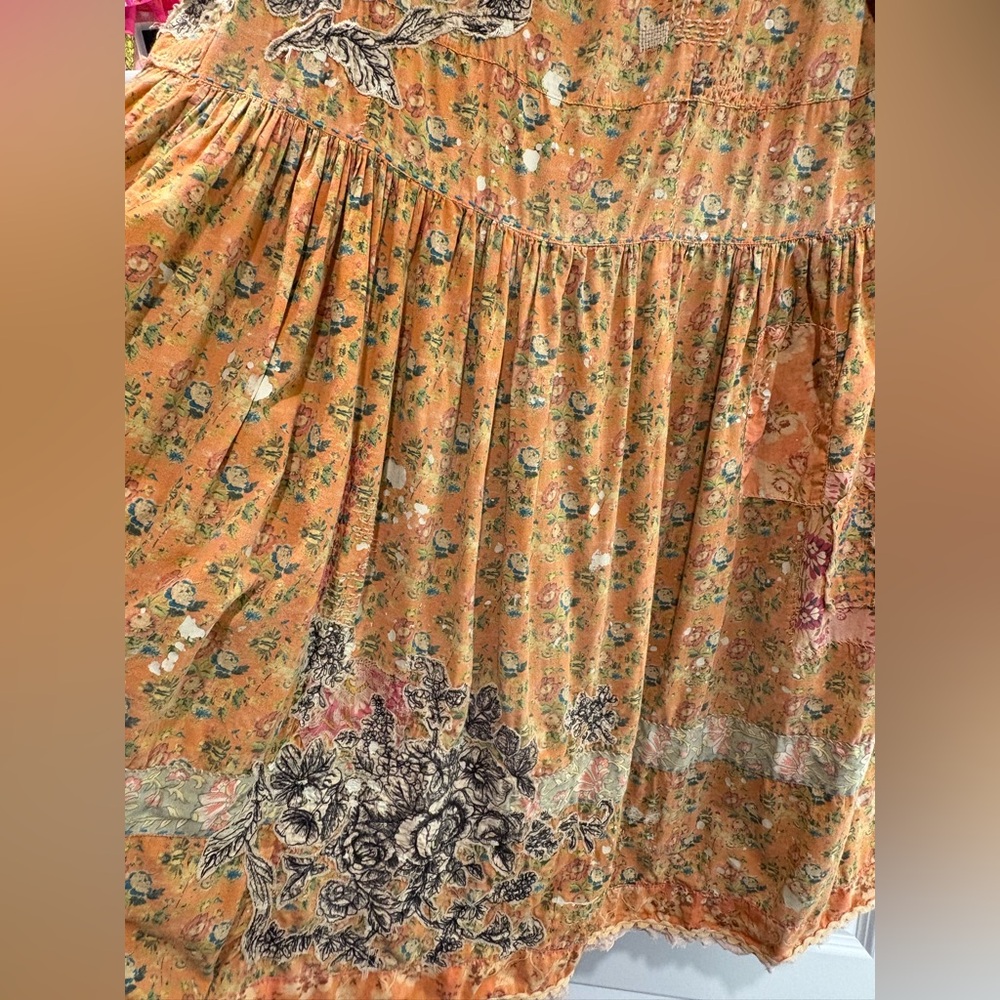 Magnolia Pearl Floral Appliqué Taigi Dress NWT - Picture 9 of 12
